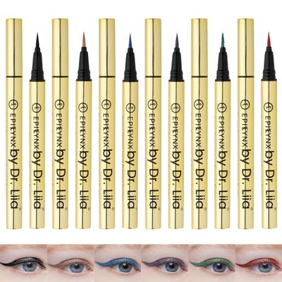 Liquid Eyeliner - Hypoallergenic Eyeliner with Fine Brush Tip, Long-Lasting Waterproof Eye Liner - Cruelty-Free, Vegan, Hypoallergenic, Gluten-Free, Smooth Liquid Eye Liner - 6 Shades Gift Set