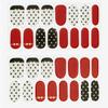 Foxology Semi Cured Gel Nail Strips Kit, Vegan & Cruelty Free, Glossy Red Polka Dot Design, Includes 30 Nail Strips, Gel Top Coat, Prep Pad, Cuticle Stick, Nail File, DIY Manicure, 1 Count view 2