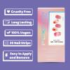 Foxology Semi Cured Gel Nail Strips Kit, Vegan & Cruelty Free, Glossy Pink Floral, Includes 30 Nail Wraps, Gel Top Coat, Prep Pad, Cuticle Stick, Nail File, DIY Manicure, Long Lasting, 1 Count view 4