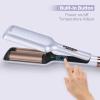 32mm Aima Beauty 2 Barrel Curling Wand Big Wave Mermaid Hair Waver, Anti-Scald Curling Iron, Negative Ionic Emitter Lock Moisture Worldwide Dual Voltage Medium/Long Hair (Purple) view 4