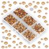 LPBeads 6000 Pieces Lt Topaz Non Hotfix Rhinestones 6 Sizes Round Crystal Glass Flat Back Rhinestones with Tweezers and Picking Pen for Nail Art Crafts Clothes Bags DIY view 3