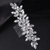 Teyglen Women's Wedding Hair Comb, Silver, 15 *6cm/5.9 *2.36 inches, Alloy+Rhinestones, Luxurious Hair Accessories, Shiny Rhinestones Bridal Side Hair Combs for Women Bride Girls view 4