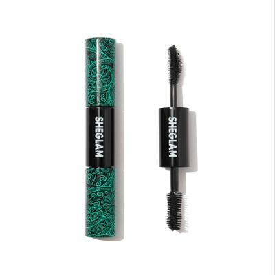 SHEGLAM 2 In 1 Black Volume and Length Waterproof Mascara Long Lasting Dual-Ended Tubing Eye Makeup