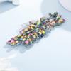 Teyglen Women Dainty Simple Rhinestones Bridal Hair Comb and Accessories, Shiny Side Hair Combs for Bride and Girls (Colorful) view 2