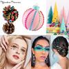 2100 Pcs Self Adhesive Rhinestones Face Gems Jewels for Makeup Pearl Eye Gems Stick On, Rainbow & Clear Flatback Rhinestones Pearl Stickers Hair Body Jewels Nail Art Christmas Craft Diy Festival Party view 2