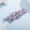 Teyglen Dainty Purple Rhinestone Hair Comb - Luxurious Shiny Bridal and Wedding Hair Accessory for Brides and Girls view 2
