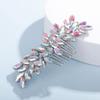 Teyglen Women's Full Rhinestones Hair Comb - Shiny Bridal Side Comb, AB Color, Metal, 15 cm, Luxurious Hair Accessory for Special Occasions view 4