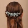 Teyglen Women's Opal Dainty Full Rhinestones Hair Comb, Luxurious Shiny Rhinestones Bridal Side Hair Accessories for Women Bride Girls view 3
