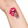 30pcs Custom Face Temporary Tattoos with Name Text, Personalized Temporary Tattoo with Tongue for Adults Couple Women Men Custom Name Tattoos for Birthday Bachelorette Party view 1