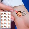 30pcs Custom Face Temporary Tattoos with Name Text, Personalized Temporary Tattoo with Tongue for Adults Couple Women Men Custom Name Tattoos for Birthday Bachelorette Party view 2