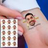 30pcs Custom Face Temporary Tattoos with Name Text, Personalized Temporary Tattoo with Tongue for Adults Couple Women Men Custom Name Tattoos for Birthday Bachelorette Party view 2