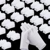 Jecery 300 Pairs White Cotton Gloves Bulk Pack Moisturizing Overnight Dry Hand Eczema Thin Inspection Liner for Jewelry Coin Collection view 1