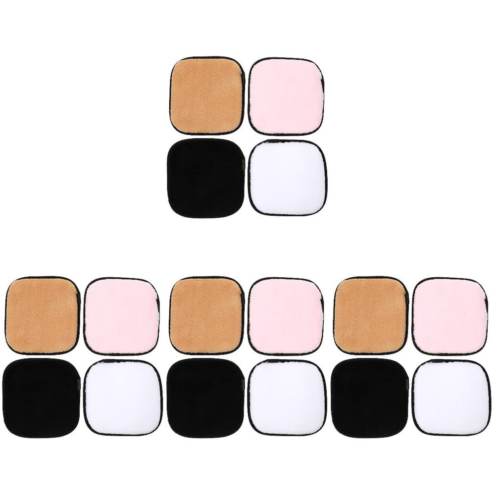 SHERCHPRY 16pcs Makeup Removal Sponges Ultra-fine Cleansing Pads Gentle Skin Exfoliation Tool for Makeup Removal for Daily Skincare Routine Skin Tone