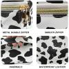 Deokke 3Pcs Makeup Bag,Travel Makeup Bag,Makeup Bags for Women,Makeup Brush Bag,Large Capacity PU Cosmetic Bag,Waterproof and Durable-Black Cow Pattern view 4