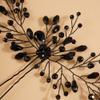 Teyglen Bridal Rhinestone Hair Pins - Crystal Wedding Hair Clips & Accessories in Gold, Silver, Purple & Black for Women view 3