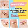 Personalized Temporary Tattoos, Custom Heart Shape Photo Tattoos for Birthday Wedding Bachelorette Party, 1 Set of 15 Pieces Customized Tattoos Temporary view 3