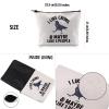 G2TUP Crow Lover Gift I Like Crows And Maybe 3 People Makeup Bag Crow Mom Cosmetic Bag Raven Bird Lover Gift Bird Watching Zipper Travel Bag (I Like Crows White Bag) view 3