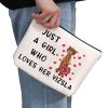 G2TUP Vizsla Dog Lover Gift - Makeup Bag for Vizsla Mom & Owner - White Zipper Travel Bag view 2