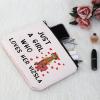 G2TUP Vizsla Dog Lover Gift - Makeup Bag for Vizsla Mom & Owner - White Zipper Travel Bag view 4
