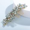 Teyglen Women's Mint blue Rhinestones Hair Comb, Luxurious Hair Accessories for Wedding, Party, Christmas, Photoshoot, Halloween, Seaside Beach - Manual, 15 *6cm/5.9 *2.36 inches, 1 Count view 4