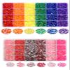 42000 Pcs Rhinestones Flat Black Resin Jelly Crystal Gemstones for Crafts Nails Makeup Tumbler Shoes DIY Decoration(Rainbow Rhinestones+Pink Rhinestones) view 1