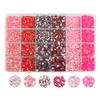 42000 Pcs Rhinestones Flat Black Resin Jelly Crystal Gemstones for Crafts Nails Makeup Tumbler Shoes DIY Decoration(Rainbow Rhinestones+Pink Rhinestones) view 3