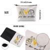 G2TUP Police Officer Gift Peace Love Corrections Makeup Bag Correctional Officer Cosmetic Bag New Police Officer Graduation Gift Zipper Travel Bag (Peace Love Corrections White Bag) view 3