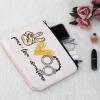 G2TUP Police Officer Gift Peace Love Corrections Makeup Bag Correctional Officer Cosmetic Bag New Police Officer Graduation Gift Zipper Travel Bag (Peace Love Corrections White Bag) view 4