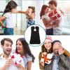 Beard Bib Apron, Beard Hair Catcher for Men Shaving & Trimming Non-Stick Waterproof Grooming Cloth with 3 Suction Cups & A Box Valentines Gifts for Men Him Boyfriend view 4