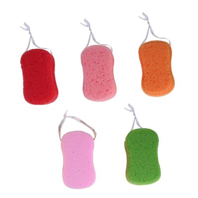 FRCOLOR 5pcs Bath Sponge Set Body Shower Exfoliating Scrubbers for Deep Clean Gentle on Skin Soft No Odor for Baby Bath Random Style
