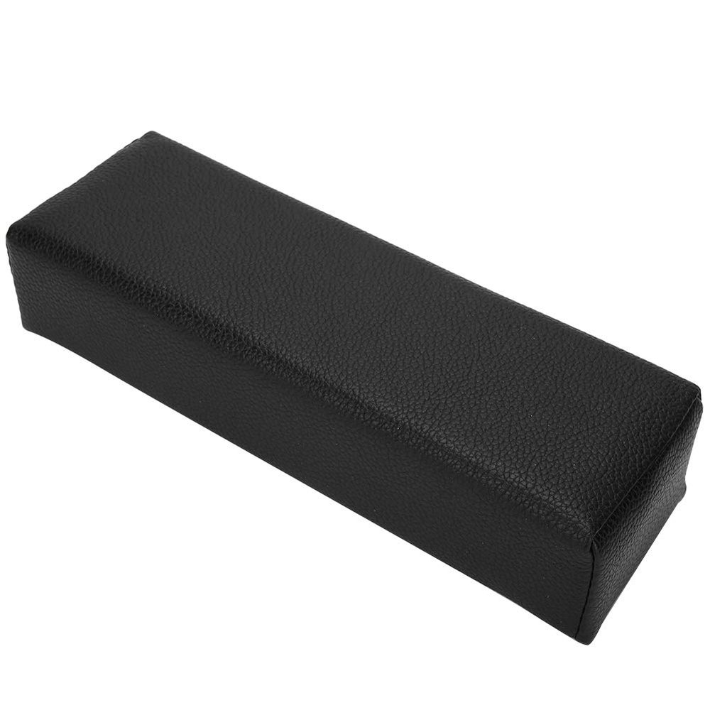 Hand Cushion for Manicure Soft PU Leather Nail Armrest Cushion Nail Armrest for Home Use and Salon for Manicure 30x9.5x6.5cm(Black)