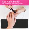 Hand Cushion for Manicure Soft PU Leather Nail Armrest Cushion Nail Armrest for Home Use and Salon for Manicure 30x9.5x6.5cm(Black) view 2