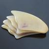 Beaupretty 6pcs Small Triangular Shape Scraping Plate Massage Tool for Body Natural Sheep Horn Gua Board for Facial and Circulation view 2