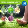 AOSORW Natural Herbal Foot Pads - 100 Pack Ginger Oil & Bamboo Charcoal Premium Foot Care Patches - Relieves Stress and Fatigue - Improves Sleep and Supports Body Cleansing view 3