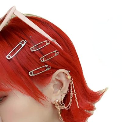 12 Pack Goth Hair Clips Fairycore Gothic Headwear Hair Clips Fairy Grunge Alt Hair Accessories