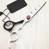 Professional Hair Cutting Shears, 6inch Professional Japan 440c White Black Hair Scissors Cutting Barber Hair Scissor Haircut Thinning Shears Hairdressing Scissors (Color : Cutting) view 1