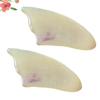 minkissy 6pcs Triangular Sheep Horn Scraping Massage Board Natural Gua Tool for Facial Relief Small Promotes Circulation and Skin Elasticity view 2