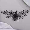 Chargances Bridal Black Crystal Hair Comb Gothic Black Wedding Hair Vine Side Comb Rhinestone Hair Accessory Wedding Headpiece Prom Party Festival for Women and Girls (Style 1) view 1