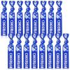 Taiyin 68 Pcs Cheer Hair Ties Bulk Cheer Bracelets Cheerleader Gifts Motivational Gifts Wristbands for Cheer Squad Party Favors, Pom Design(Blue) view 1