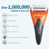 ESARORA Ice Roller for Face & Eye, Puffiness, Migraine, Pain Relief and Minor Injury, Skin Care Products - Black Orange (1 Plastic Roller & 1 Stainless Steel Roller) view 2