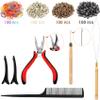 Hair Tinsel Kit (48 Inch,14 Colors, 3500 strands), Tinsel Hair Extensions with Tools, Heat Resistant Fairy Hair Tinsel Kit for Women Hair Accessories view 2
