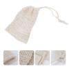 Alipis 20pcs Soap Storage Bags Exfoliating Soap Foaming Net Portable Drawstring Pouch for Shower and Travel Design view 3