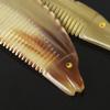 Healifty Fish-Shaped Comb for Women - Natural Horn Styling Tool Anti-Static Portable Hair Care Promotes Blood Circulation 7.08 Inches view 2