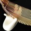 Healifty Fish-Shaped Comb for Women - Natural Horn Styling Tool Anti-Static Portable Hair Care Promotes Blood Circulation 7.08 Inches view 3