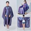Barber Cape for Men & Women - Waterproof Hair Cutting Cape with Adjustable Metal Clip - Unisex 55x63 Purple view 2