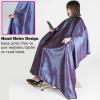 Barber Cape for Men & Women - Waterproof Hair Cutting Cape with Adjustable Metal Clip - Unisex 55x63 Purple view 3
