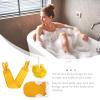 3pcs Bath Towel Exfoliating Mitt Washing Exfoliating Sponge Pad Mesh Bath Sponge Shower Exfoliating Body Lotion Applicator Bath Mitt Bath Brush Strap Handle Spa Fabric view 4