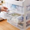 JYYBN Organizer Rack Cosmetic Storage Box Lipstick Mask Portable Makeup Case Desktop Finishing Makeup Brush Box Jewelry Box Jewelry Storage Box Double Layer (Transparent) Makeup Display Shelf view 3