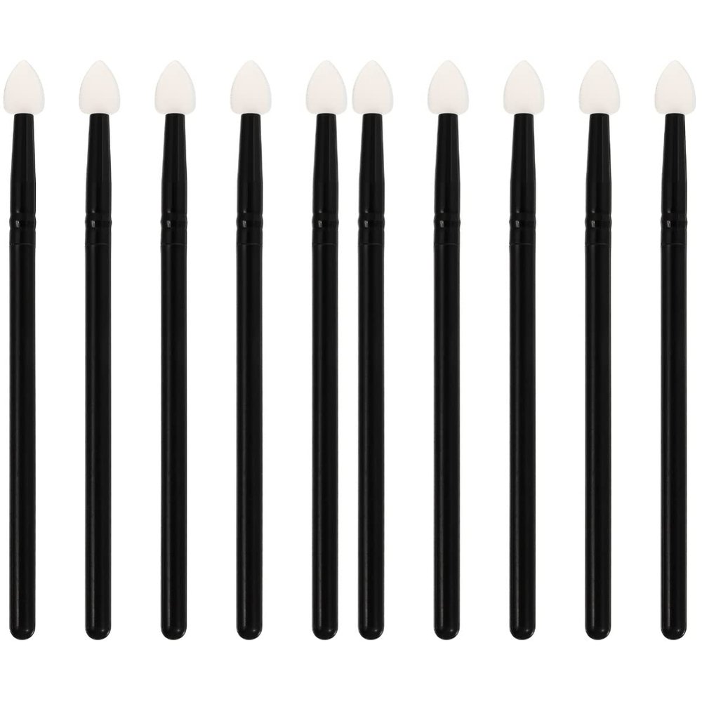 Beaupretty 10pcs Essential Makeup Brush Eye Shadow Brush Makeup Applicator Silicone Eye Special for Girls