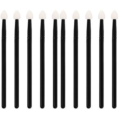 minkissy 10pcs Professional Eye Makeup Brush Kit Brush Case for Eyeshadow Applicator